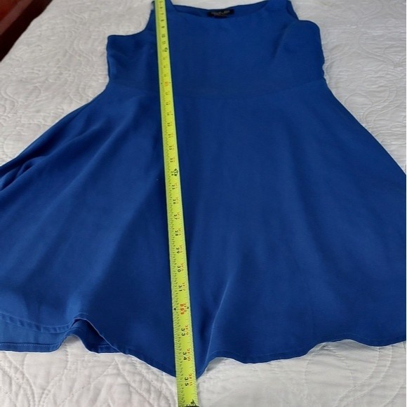 Rachel Zoe - Royal Blue Sleeveless Knee-Length Semi-Formal Side Zip Dress - Picture 8 of 12